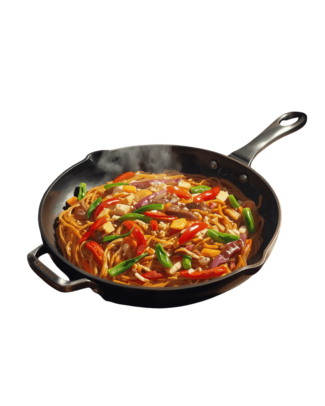 Signature wok dish at Aura Kitchen and Bar