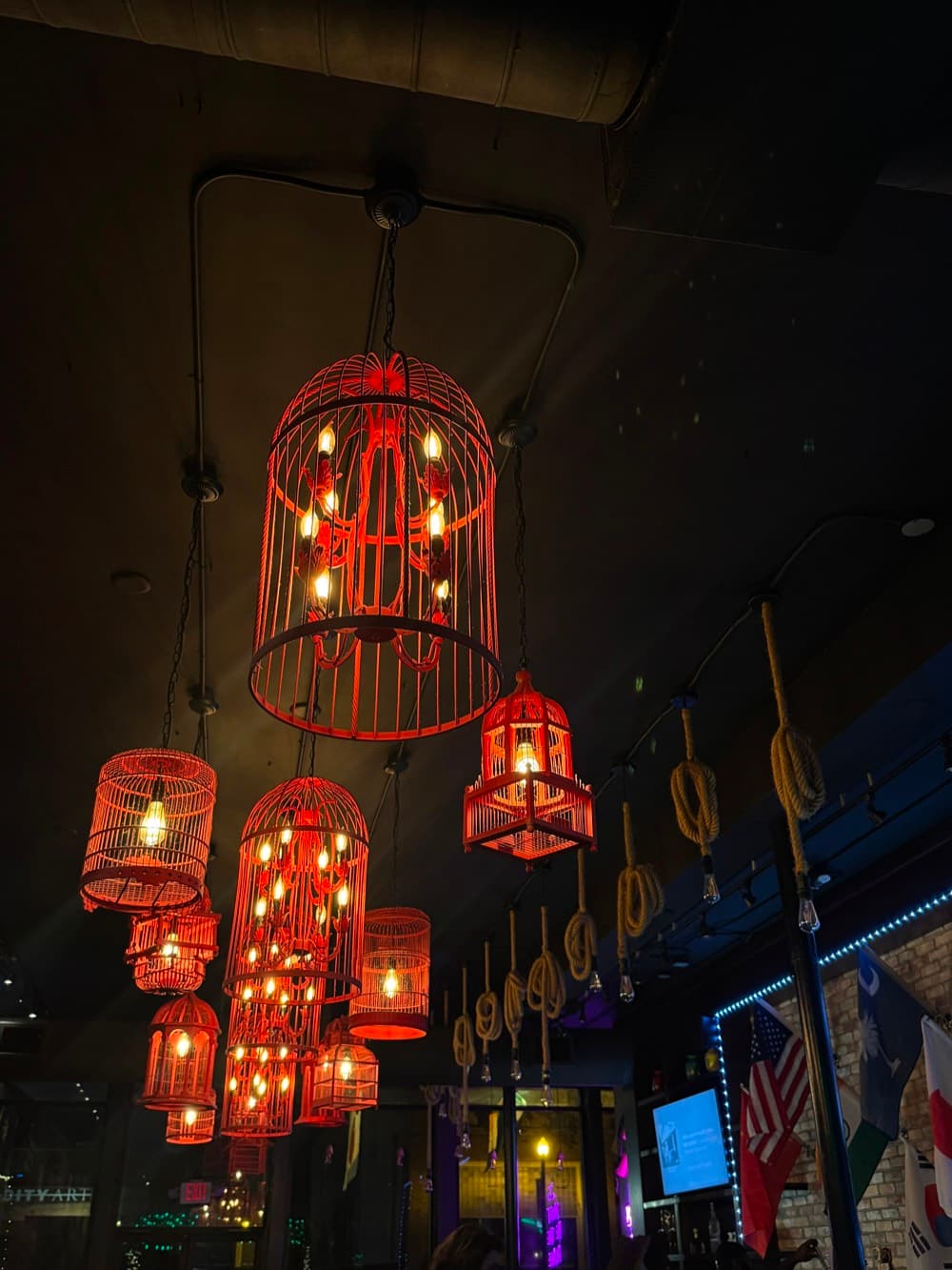 Guests dining at Aura