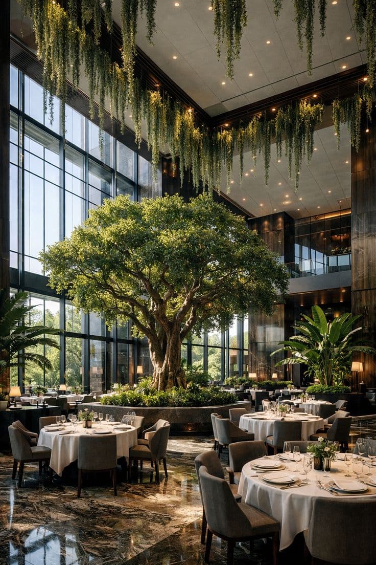 Aura dining room detail